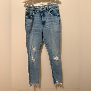 Good American Light Blue Distressed Jeans